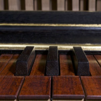 Historické varhany - klaviatura